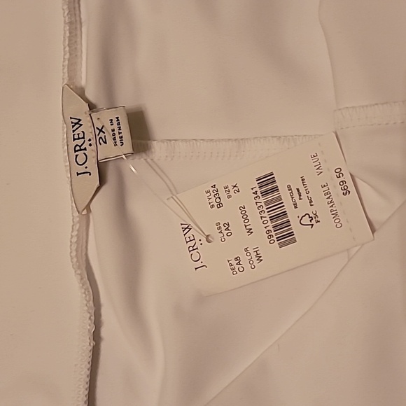 J. Crew White Skort with Scallop Hem - 2x - Picture 4 of 4